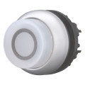 Bouton-poussoir lumineux, saillant, blanc 0, à accrochage (M22-DRLH-W-X0)