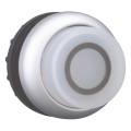 Bouton-poussoir lumineux, saillant, blanc 0, à accrochage (M22-DRLH-W-X0)