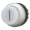 Bouton-poussoir lumineux, saillant, blanc i, à accrochage (M22-DRLH-W-X1)