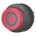 Bouton-poussoir lumineux, saillant, rouge 0, à accrochage (M22S-DRLH-R-X0)