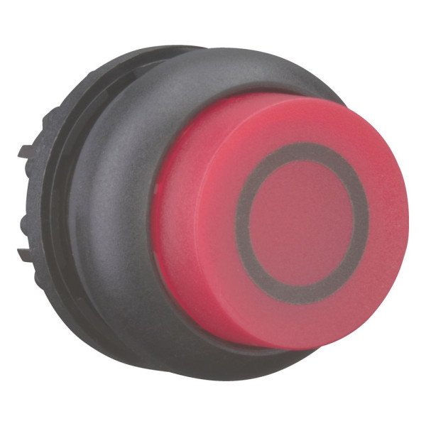 Bouton-poussoir lumineux, saillant, rouge 0, à accrochage (M22S-DRLH-R-X0)