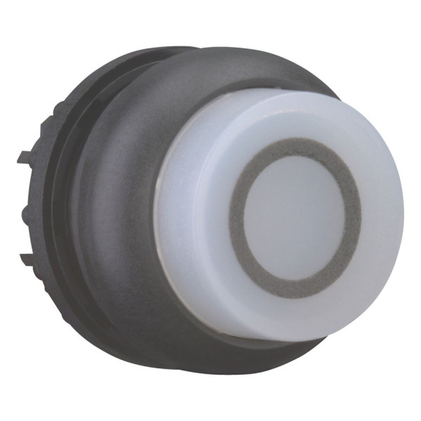 Bouton-poussoir lumineux, saillant, blanc 0, à accrochage (M22S-DRLH-W-X0)