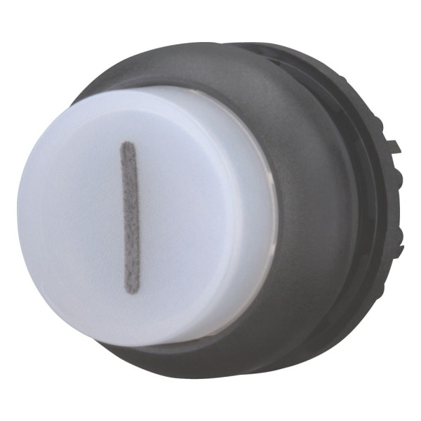 Bouton-poussoir lumineux, saillant, blanc i, à accrochage (M22S-DRLH-W-X1)