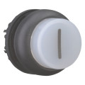 Bouton-poussoir lumineux, saillant, blanc i, à accrochage (M22S-DRLH-W-X1)