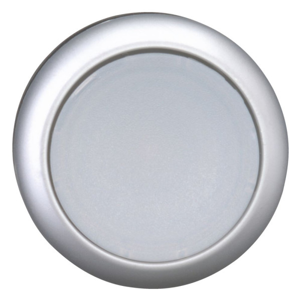 Bouton-poussoir lumineux, plat, blanc, à rappel (M22-DL-W)