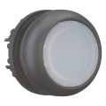 Bouton-poussoir lumineux, plat, blanc, à rappel (M22S-DL-W)