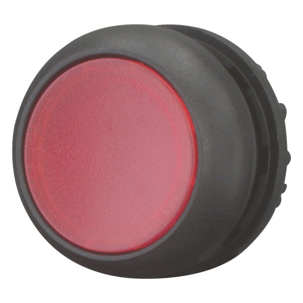 Bouton-poussoir lumineux, plat, rouge, à rappel (M22S-DL-R)