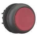 Bouton-poussoir lumineux, plat, rouge, à rappel (M22S-DL-R)