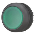 Bouton-poussoir lumineux, plat, vert, à rappel (M22S-DL-G)