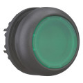 Bouton-poussoir lumineux, plat, vert, à rappel (M22S-DL-G)