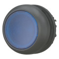 Bouton-poussoir lumineux, plat, bleu, à rappel (M22S-DL-B)