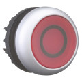 Bouton-poussoir lumineux, plat, rouge 0, à rappel (M22-DL-R-X0)