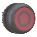 Bouton-poussoir lumineux, plat, rouge 0, à rappel (M22S-DL-R-X0)