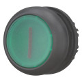 Bouton-poussoir lumineux, plat, vert i, à rappel (M22S-DL-G-X1)