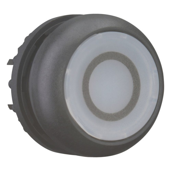 Bouton-poussoir lumineux, plat, blanc 0, à rappel (M22S-DL-W-X0)