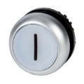 Bouton-poussoir lumineux, plat, blanc i, à rappel (M22-DL-W-X1)