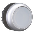 Bouton-poussoir lumineux, plat, blanc, à accrochage (M22-DRL-W)