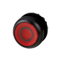 Bouton-poussoir lumineux, plat, rouge 0, à accrochage (M22S-DRL-R-X0)