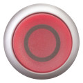 Bouton-poussoir lumineux, saillant, rouge 0, à rappel (M22-DLH-R-X0)