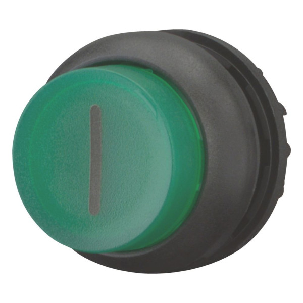 Bouton-poussoir lumineux, saillant, vert i, à rappel (M22S-DLH-G-X1)