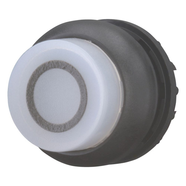 Bouton-poussoir lumineux, saillant, blanc 0, à rappel (M22S-DLH-W-X0)