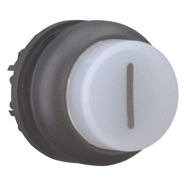 Bouton-poussoir lumineux, saillant, blanc i, à rappel (M22S-DLH-W-X1)