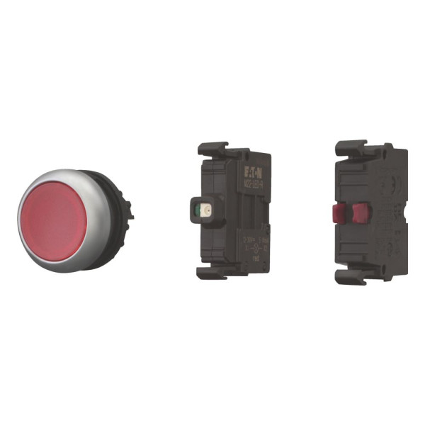 Bouton-poussoir lumineux; appareil complet (m22-dl-r-k01led-bvp)