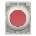 Bouton poussoir 30mm,flush, a rappel,rouge, sans inscription (M30C-FD-R)