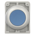 Bouton poussoir 30mm,flush, a rappel,bleu, sans inscription (M30C-FD-B)