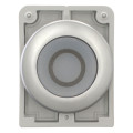 Bouton poussoir lumineux, 30mm, flush, a rappel,blanc, avec inscription  (M30C-FDL-W-X0)