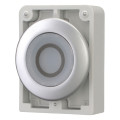 Bouton poussoir lumineux, 30mm, flush, a rappel,blanc, avec inscription  (M30C-FDL-W-X0)