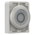 Bouton poussoir lumineux, 30mm, flush, a rappel,blanc, avec inscription  (M30C-FDL-W-X0)