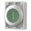 Bouton poussoir, 30mm, flush, à accroch vert, avec inscription  (M30C-FDR-G-X1)