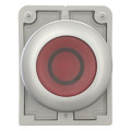 Bouton poussoir lumineux, 30mm, flush, à accroch rouge, avec inscription  (M30C-FDRL-R-X0)