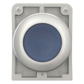 Bouton poussoir lumineux, 30mm, flush, a rappel,bleu, sans inscription (M30C-FDL-B)