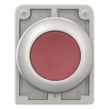 Bouton poussoir lumineux, 30mm, flush, à accroch rouge, sans inscription (M30C-FDRL-R)