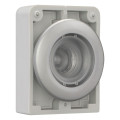 Bouton poussoir lumineux, 30mm, flush, à accroch sans étiquette (M30C-FDRL-X)