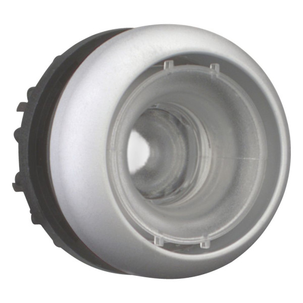 Bouton-poussoir lumineux, plat, sans étiquette, à accrochage (m22-drl-x-gvp)