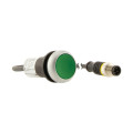 Bouton-poussoir affleurant; à accroch; vert; 1 no; câble 0,5m + connecteur m12a (C22-DR-G-K10-P3)