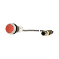 Bouton-poussoir affleurant; à accroch; rouge; 1 nc; câble 0,5m + connecteur m12a (C22-DR-R-K01-P3)