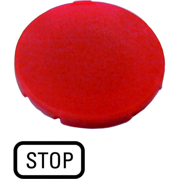 Étiquette, plate rouge, stop (M22-XD-R-GB0)