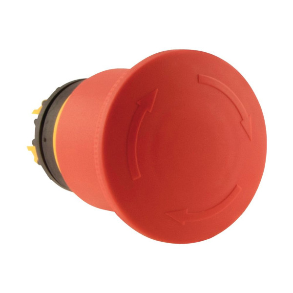 Bouton d'arrêt d'urgence, d=45mm, non lumineux, déverrouillage par rotation (M22-PVT45P)