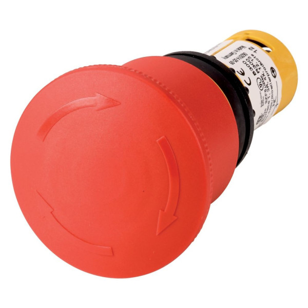 Arrêt d'urgence, 45mm, tirer/tourner, 2 o, noirs (C22-PVT45P-K02)