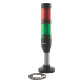 Ensemble, rouge - vert, led, 24 v, avec base 100 mm (SL4-100-L-RG-24LED)