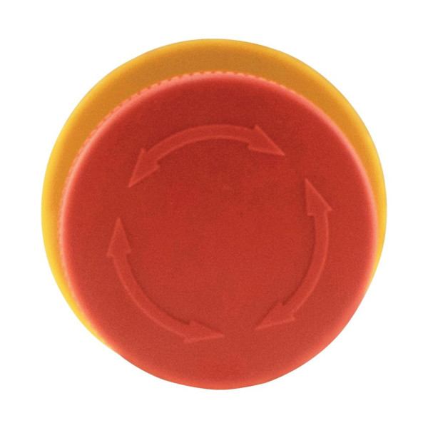 Bouton d'arrêt, rouge, 30 mm, déverrouillage par rotation, non lumineux, 22,5 mm (M22-PVT30)