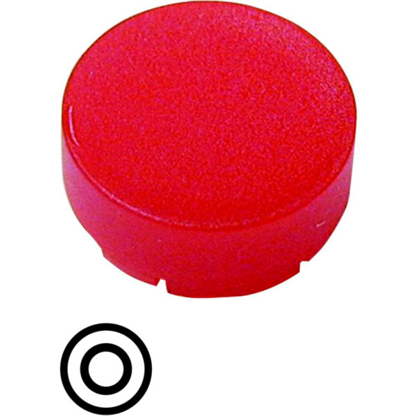 Verrine pour boutons-poussoirs, saillante rouge (M22-XDLH-R-X0)