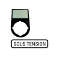 Support, +étiquette, sous tension (M22S-ST-F68)