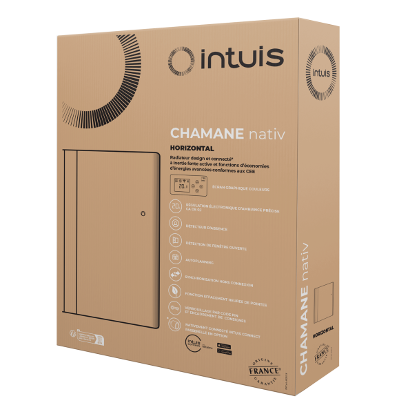 Chamane nativ radiateur vertical - 1000 watts - blanc