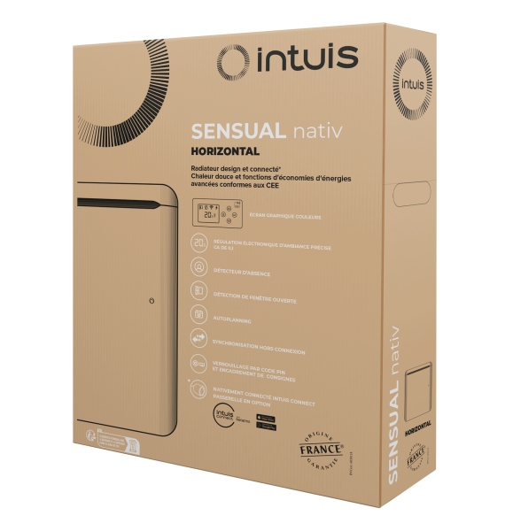 Sensual nativ radiateur horizontal - 500w - blanc