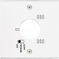 Façade laiton blanc simple thermostat a vis (187-413)